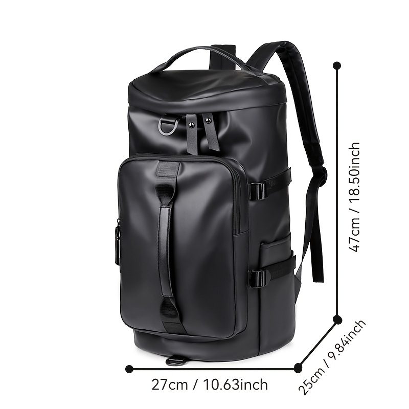 Large Capacity Men'S Backpack, Sports Travel Bag, Gym Tote, Hiking And Trekking Backpack, Cylindrical Shoulder Crossbody Bag - Image 4