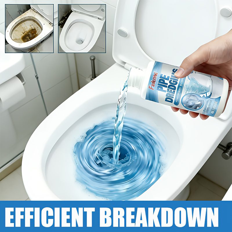 FARIENNE Advanced Pipe Unclogging Kit - Quick-acting Drainage Liquid, Specially Formulated to Prevent Blockages, Capable of Dissolving Hair and Oil Residues, an Easy-to-use Clog Remover, Suitable for Toilets, Sinks, Bathtubs and Floor Drains - Image 5