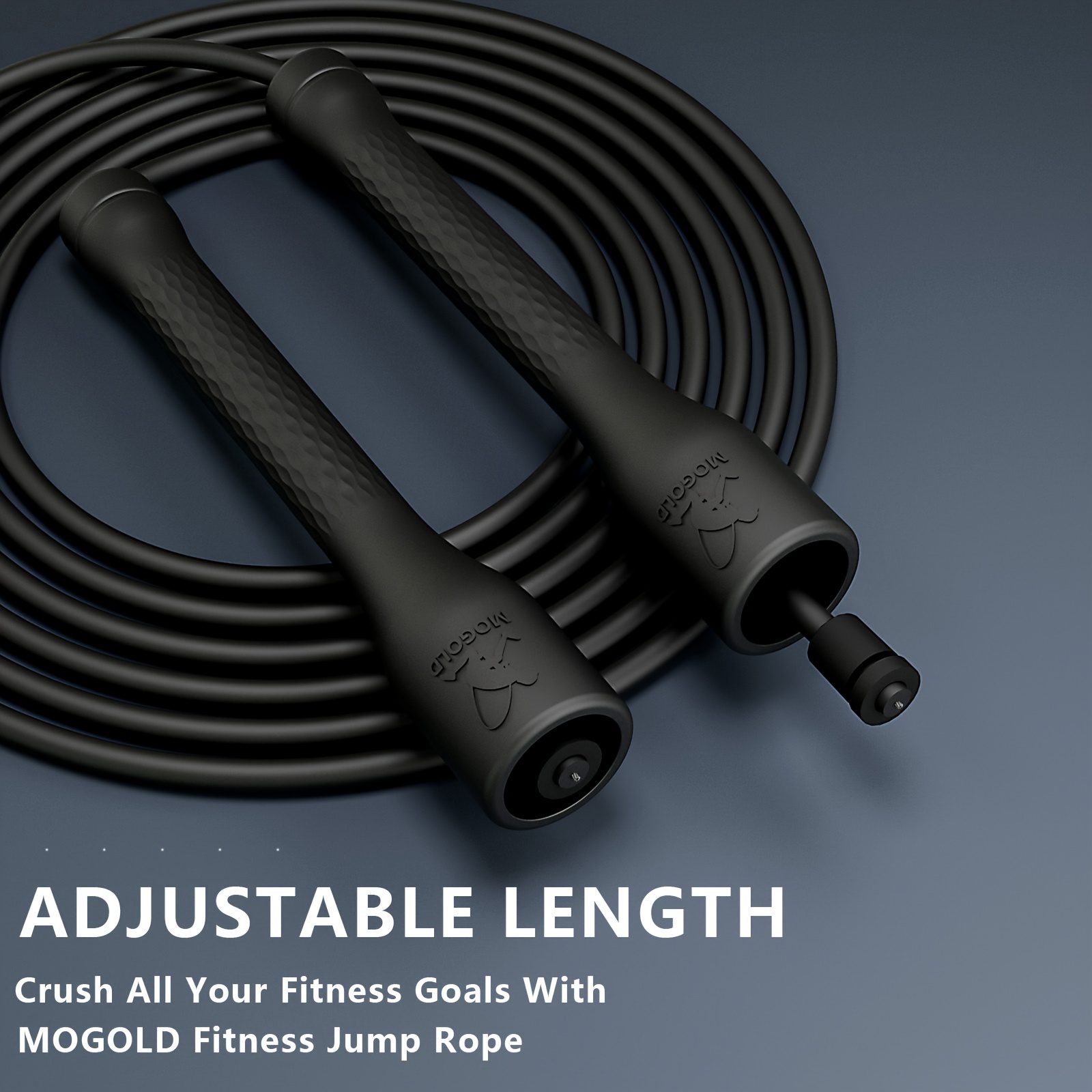 1 Set of MOGOLD Fitness Boxing Jump Rope, Adjustable Rope Length, Universal Sports Chain, Anti-Knot - Image 5