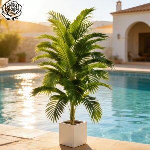 1 Super Large Artificial Palm Tree with Dense Leaves and UV Resistance - UV-resistant Indoor/outdoor Decoration, Dense Green Leaves, Maintenance-free Fake Tree, Without Flowerpot, Suitable for Home, Office, Wedding, Party - Suitable for All Seasons