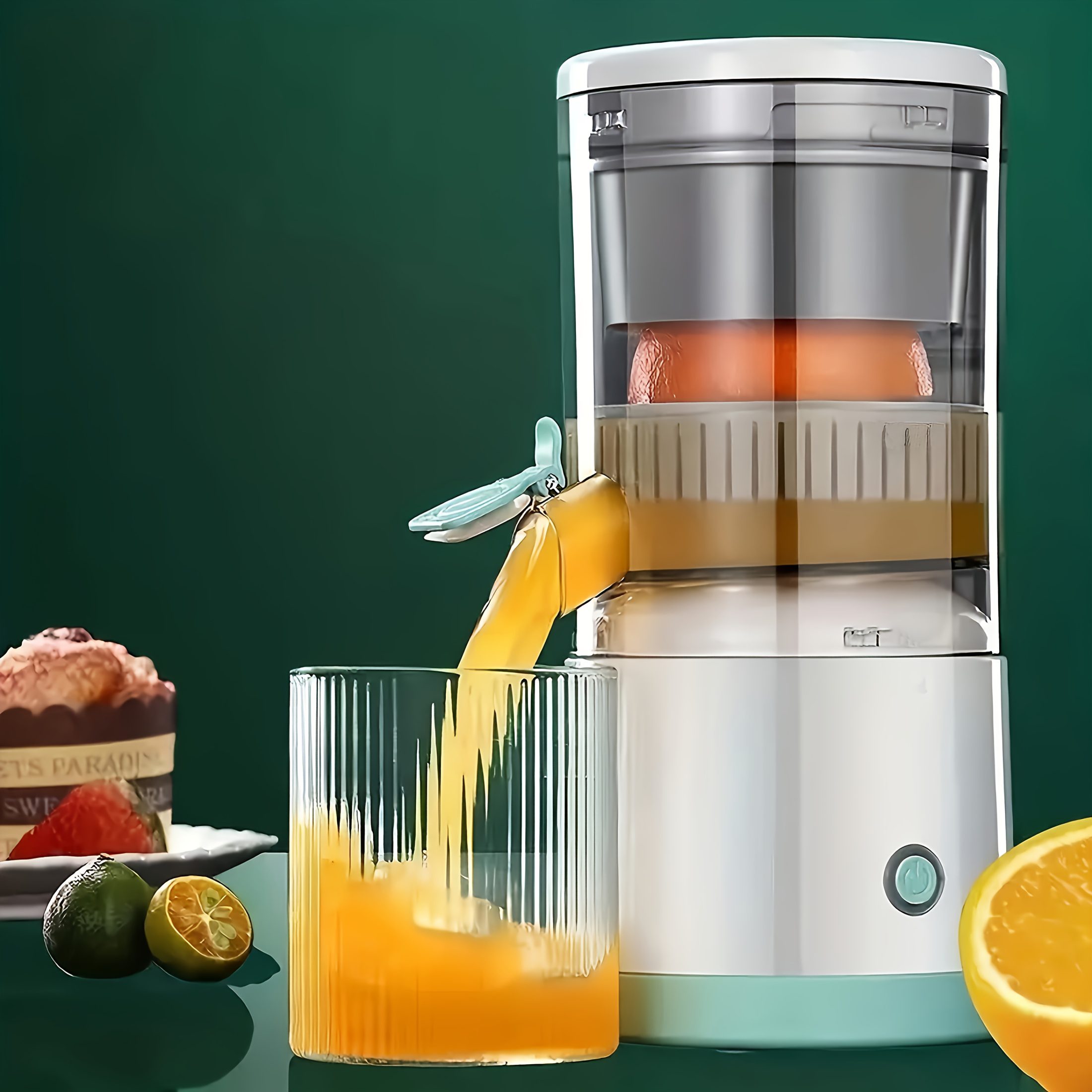 One Wireless Electric Juicer, 13.53 Ounces - Rechargeable Via USB, Featuring a Lithium Battery, Easy Push-Button Operation, Removable Cup, And Automatic Juice Separation - Ideal for Fresh Juice, a Holiday Present, Made from Food-Grade ABS Material - Image 3