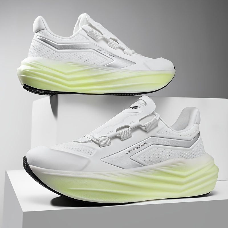 Men'S Casual Sports Shoes | High-Quality Couple'S Road Running and Outdoor Trail Running Shoes, Non-Slip, Wear-Resistant, Suitable for Indoor and Outdoor Use, Fashionable Fitness Shoes, Large Size, Athletic Training Shoes, Solid Color - Image 2