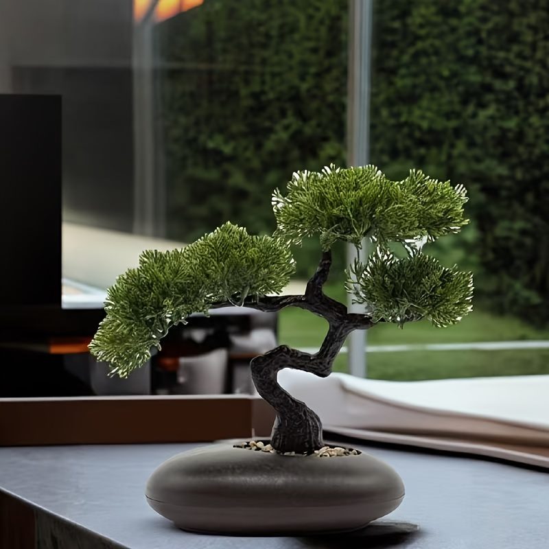 High-End Simulation Welcome Pine Bonsai, Welcome Pine, Maintenance-Free, Uv-Resistant, Ideal for Home And Office Decoration, Perfect Gift for Valentine'S Day, Various Festivals, And Auspicious Gifts, Simulation Welcome Pine - Image 6