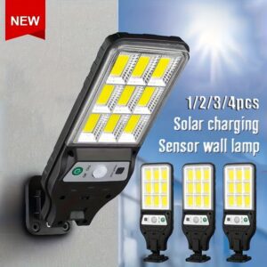 1/2/3/4pcs MACROCOSM Smart Outdoor LED Wall Lights with Motion Sensor, Dimmer & 3 Modes - Security Lighting Suitable for Garden, Patio, Balcony, Yard - Infrared Sensor, Low Voltage, Easy Installation