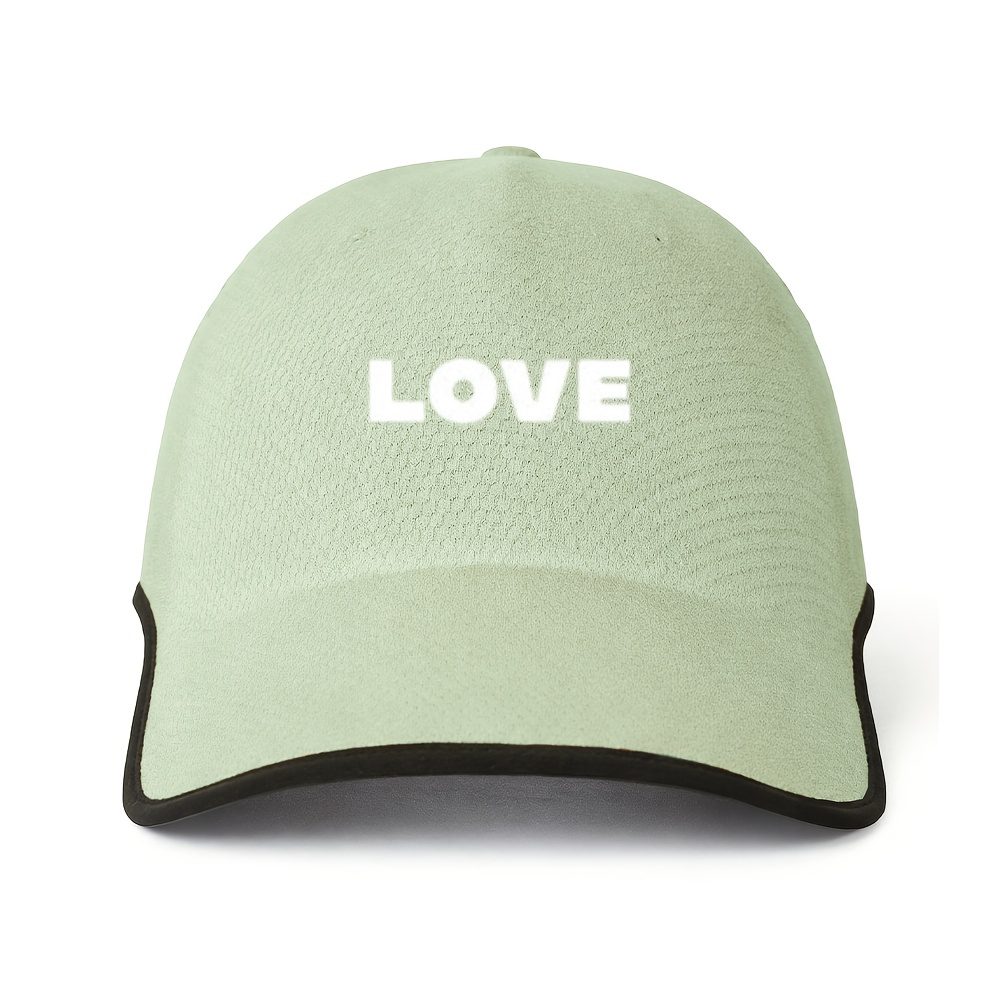 Minimalist LOVE Letter Integrated Seamless Baseball Cap | Simulated Heat Transfer Printing | Unisex Golf Enthusiasts Outdoor Sports Games Daily Commute. Cap - Image 2