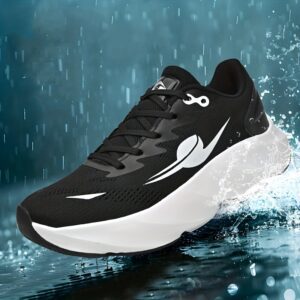 Fashionable Men's Platform Soft Sole Casual Sneakers, Comfortable Outdoor Running Shoes