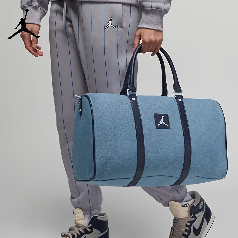 Jordan Adjustable Shoulder Strap Crossbody Bag, Single Shoulder Bag, Tote Bag, Regular Men'S Style in Blue - Image 6