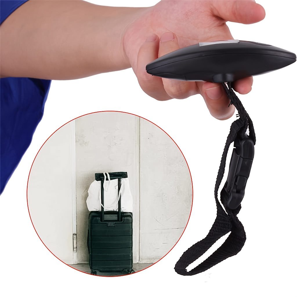 1pc Portable Digital Luggage Scale for Travel, Hanging Baggage Scale, Suitcase Weight Scale up to 40kg, Digital Display, Flexible and Sturdy Strap, Black (Batteries Not Included), Gift for Men and Fathers - Image 8