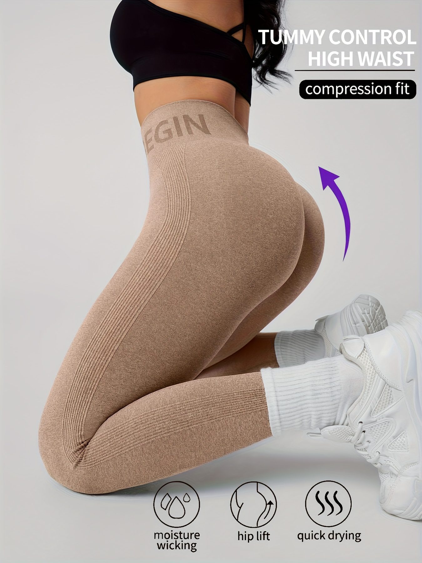 Nylon Women's Trousers, a Fashionable Essential That Is Simple and Versatile, Suitable for Outdoor Sports, Fitness, Yoga, Running, and Training - Image 2