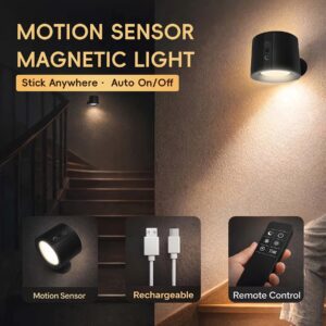 Two Smart Wall Lamps Featuring Three Control Options (Touch, Remote, Daylight Sensor), Rechargeable with a 1200Mah Battery, Adjustable Brightness, Easy Installation, Three Lighting Modes (White, Warm, And a Combination of Both)