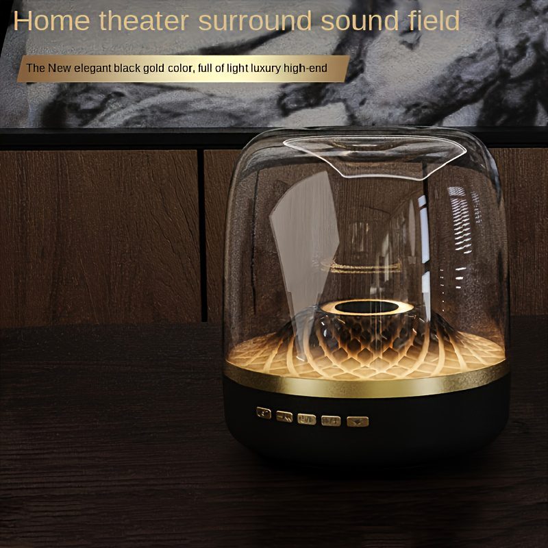 Wireless Home Theater Speaker - USB Rechargeable, Stereo, Diamond Effect Colored Lighting Theme, High-Quality Sound, Immersive Home Entertainment, Portable Wireless Speaker, Ideal Gift for 10 Important Holidays (Father'S Day, Mother'S Day - Image 5