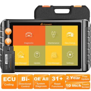 FOXWELL NT1009 Professional Automotive Diagnostic Tool - Multi-System Bidirectional Scanner with Active Control, ECU Coding, Key Programming, Without Battery