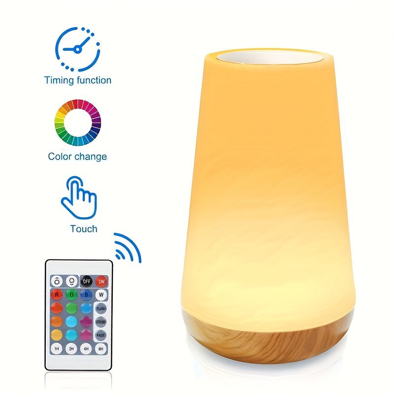 7-Color Touch Night Light Soft Glow Sleep Companion · Light Touch Color Change · USB Charging · Warm Bedside Lamp · One-Touch Dimming · Bedroom/Atmosphere Tool · Long Battery Life! Creative Rainbow Night Light 7-Color Gradient + Soft Light Mode · - Image 7