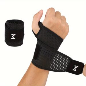 1 adjustable sports wristband, wrist joint support compression wristband, comfortable and breathable, suitable for both men and women, one size fits everyone