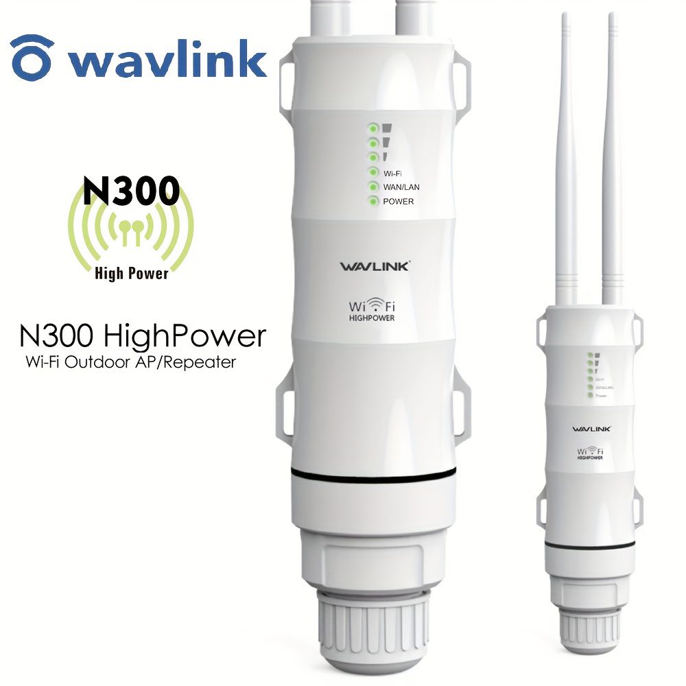 WAVLINK WL-WN570HN2 Wireless Access Point | PoE Powered, Dual-Band Wi-Fi Extender with 2 High-Gain Antennas, Supports AP/Router/Repeater/Mesh Modes, Operates on 2.4GHz Band - Image 3