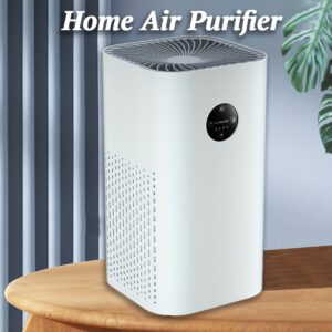 Home Air Purifier True HEPA Filters Silent, Formaldehyde PM2.5 Second-Hand Smoke Removal Pollen And Dust Air Freshener for Office Kitchen Living Room Sleep Mode 4 Gears Wind Speed Household Air Cleaner for Gifts
