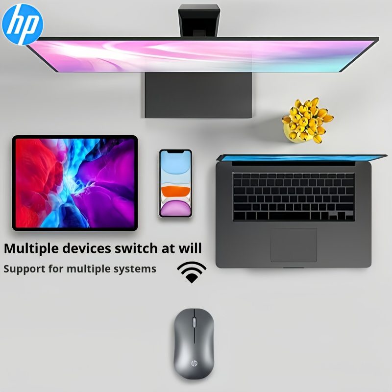 HP Wireless Dual-Mode Mouse, Silent, 3-Level Adjustable, 1600DPI High Precision, Ambidextrous, for Desktop PC And Laptop Gaming Business Office - Image 6