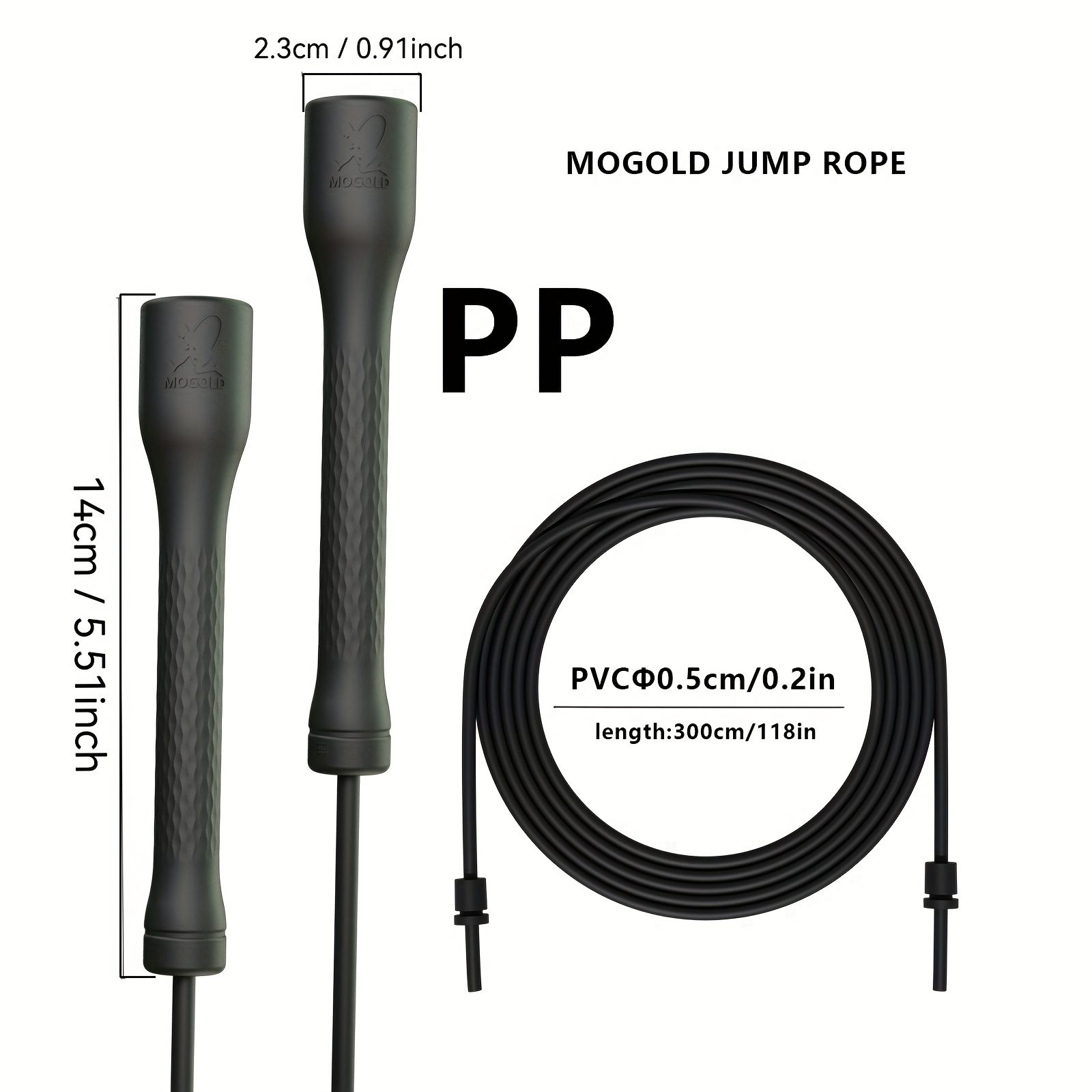1 Set of MOGOLD Fitness Boxing Jump Rope, Adjustable Rope Length, Universal Sports Chain, Anti-Knot - Image 4