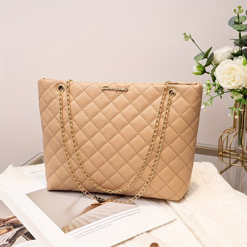 Women's Large Capacity Tote Bag Suitable for //Travel with Removable Strap & Closure - Elegant Embellished Handbag,, Available in / /// (Chinese Manufactured) - Image 9