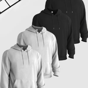 Four-Piece Set of Solid Color Hoodies in European And American Style
