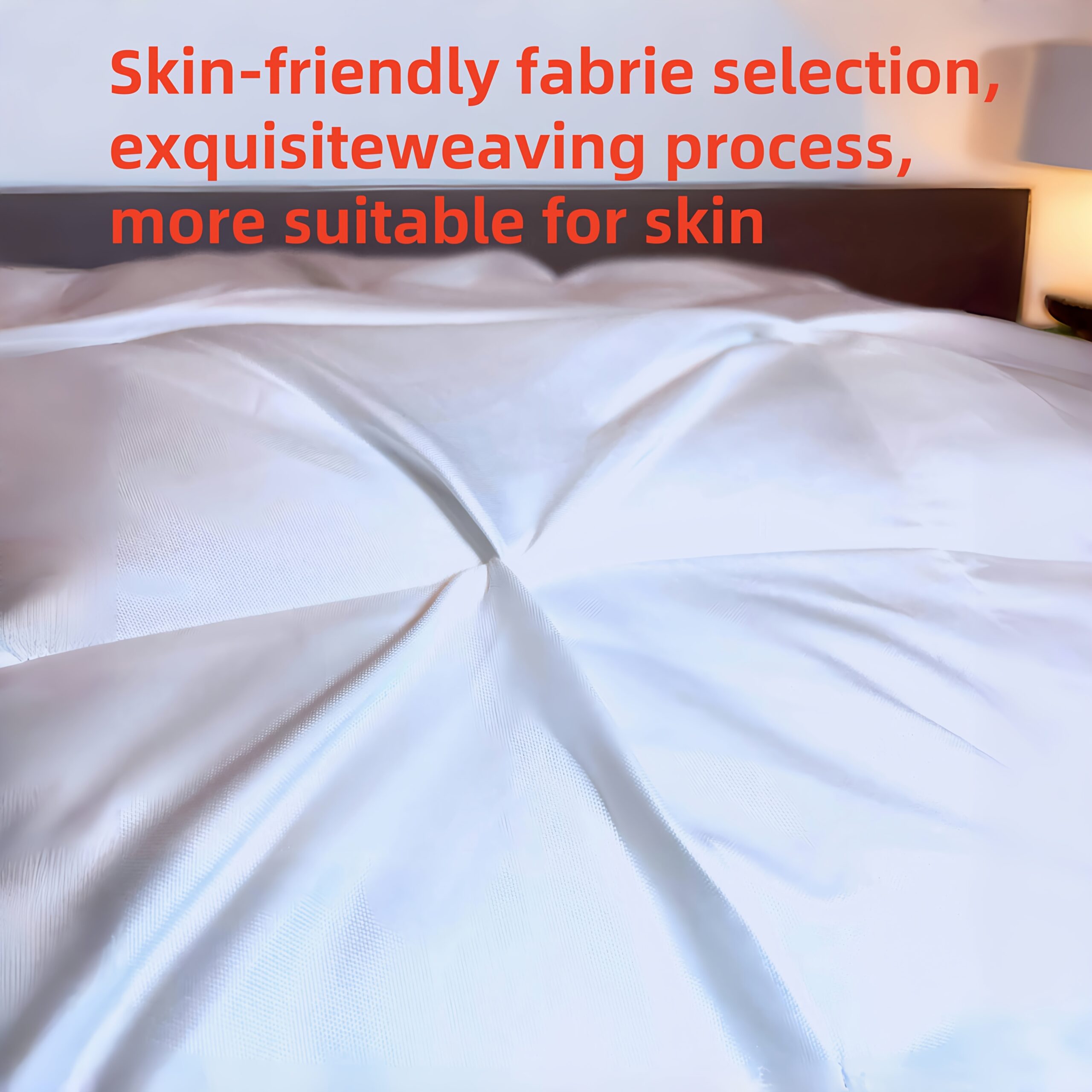 1/2 Luxury Hotel Quality Pillow, Deep Sleep Neck Support, Four Seasons Non-Collapsing High Pillow Core, Hypoallergenic Polyester Fiber Cover, Modern Pillow Design | Soft Texture End, Sleeping Pillow, Cooling Pillow, Neck Pillow, Gift - Image 9