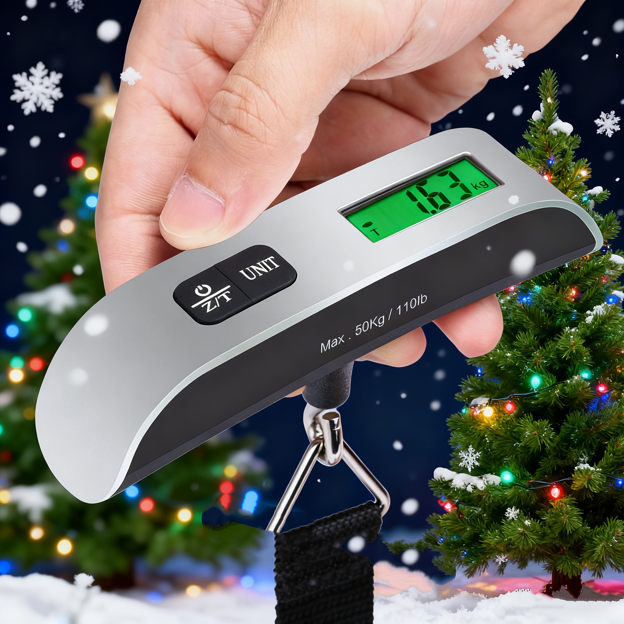 Luggage Scale, Electronic Scale, Portable Scale, Hook Scale, Parcel Scale, 50KG Mini Hanging Scale, Portable Spring Lifting Scale, Fishing Scale - Image 2