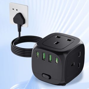 New Multifunctional Wall-Mounted Power Strip/Sockets, Suitable for Home, Kitchen, Outdoor Travel, Hotels, Offices, And Cruise Vacations