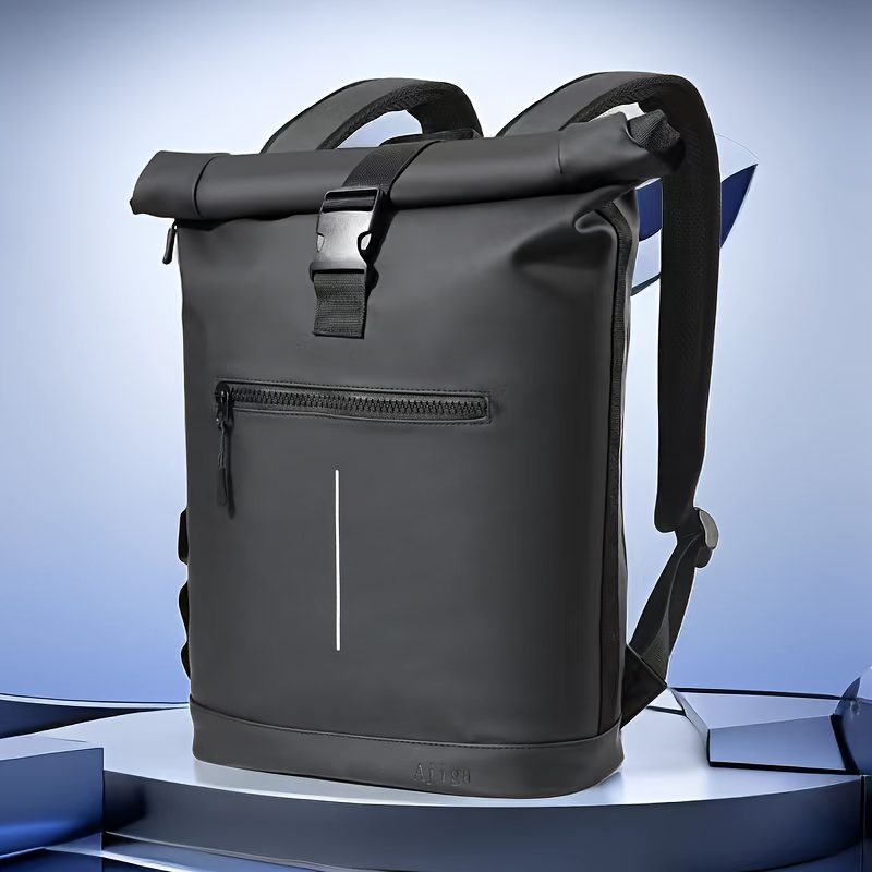Ajiga Lightweight High Quality Travel Backpack for 43.18cm Laptop - Anti-Theft Zipper, Adjustable Shoulder Straps, Foldable Daypack for Men & Women, Black, Casual Backpack | Foldable Backpack | Adjustable Straps
