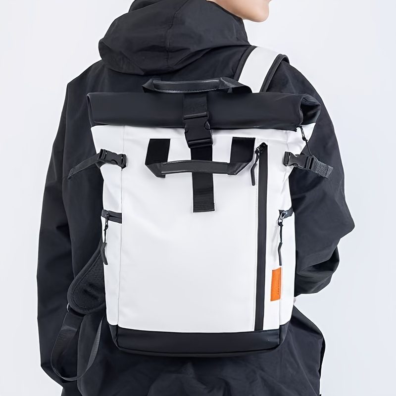 Business Backpack for Men - Large Capacity Laptop Bag with Adjustable Straps, Tablet Compartment & Mesh Bottom Pocket, Durable Oxford, Ideal for College, Work & Travel, College Laptop Bag | Professional Look | Durable Backpack - Image 5