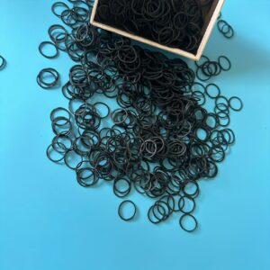 about 115/315/612/1212 pieces black mini rubber bands, braided and wedding hairstyles - soft elastic headband, simple design for birthday gifts, ideal choice for Valentine's Day or daily use