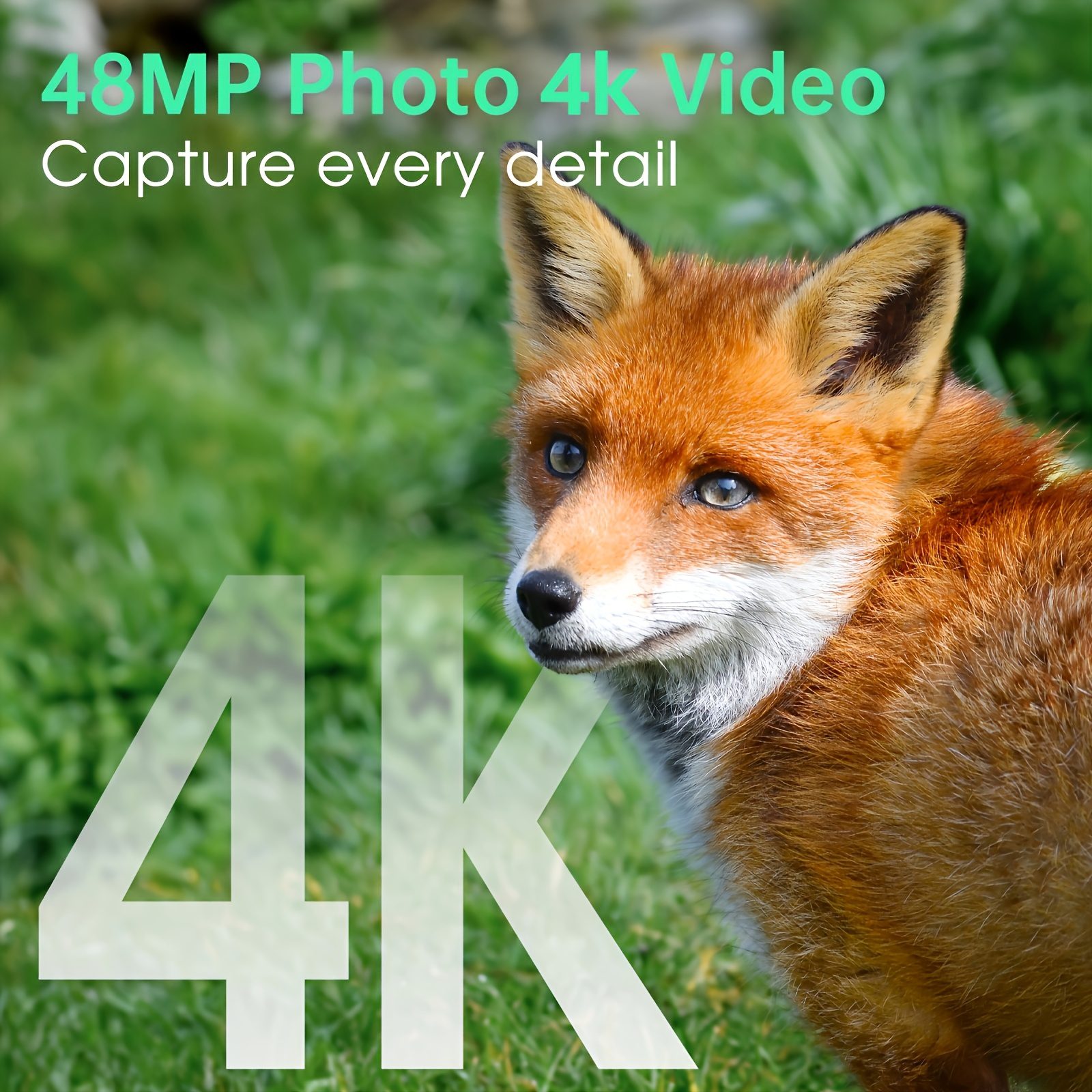Wifi Trail Camera 4K 48MP Built-In 5000Mah Battery Suitable with Ip67 Waterproof 0.2S Trigger Speed for Wildlife, Security, And Surveillance 130-Degree Wide-Angle Lens - Image 5
