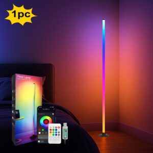 Smart RGB IC LED Corner Floor Lamp | 16 Million Hues, 68+ Dynamic Scenes, Music Sync, Timer Function, Usb-Powered, Ideal for Living Rooms, Games Rooms, Parties/Christmas Ambience Lighting/Valentine'S Gifts/Premium Illumination