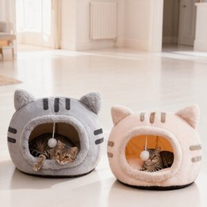 Adorable Owl-shaped Pet Bed, Suitable for Both Cats and Dogs - a Soft, Non-slip, and Comfortable Cat Bed, a Stylish Pet House, the Ideal Choice for Indoor Cats