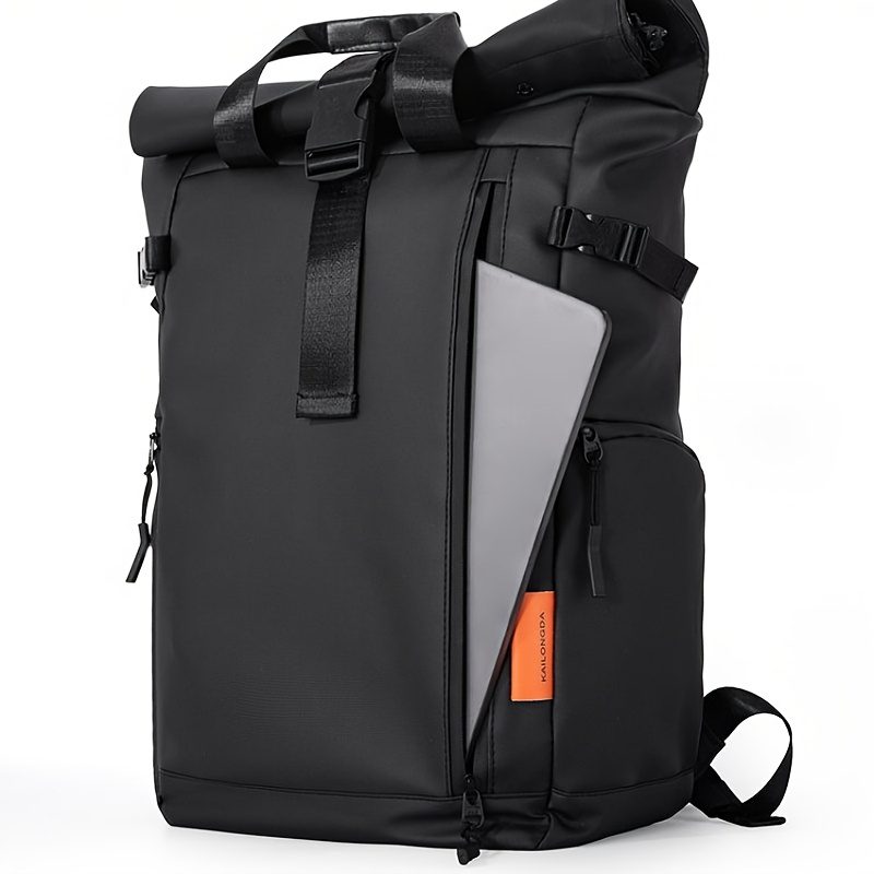 Business Backpack for Men - Large Capacity Laptop Bag with Adjustable Straps, Tablet Compartment & Mesh Bottom Pocket, Durable Oxford, Ideal for College, Work & Travel, College Laptop Bag | Professional Look | Durable Backpack - Image 8