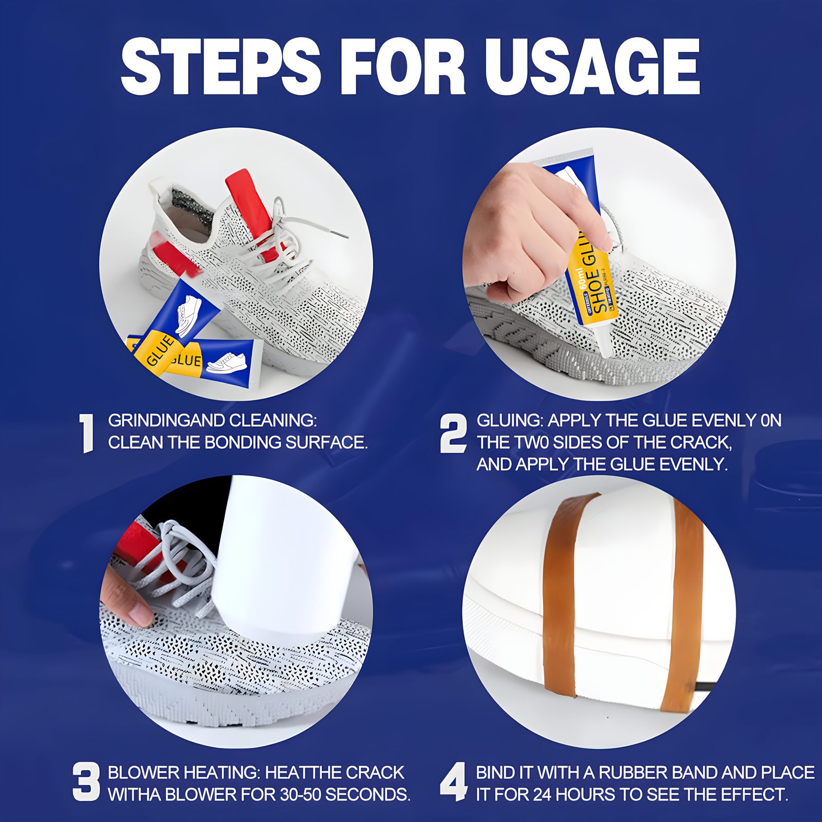 1pc 60ml Strong Shoe Repair Glue – Quick-Drying Waterproof Adhesive for Sneakers, Boots & DIY Projects - Image 9