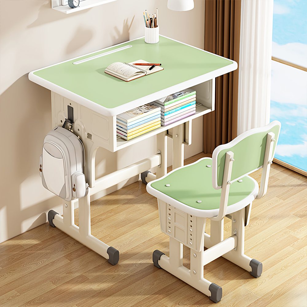 Set of 2 Adjustable Desks And Chairs for Middle School Students, Suitable for Home Use, Ideal for Study And Writing - Image 8