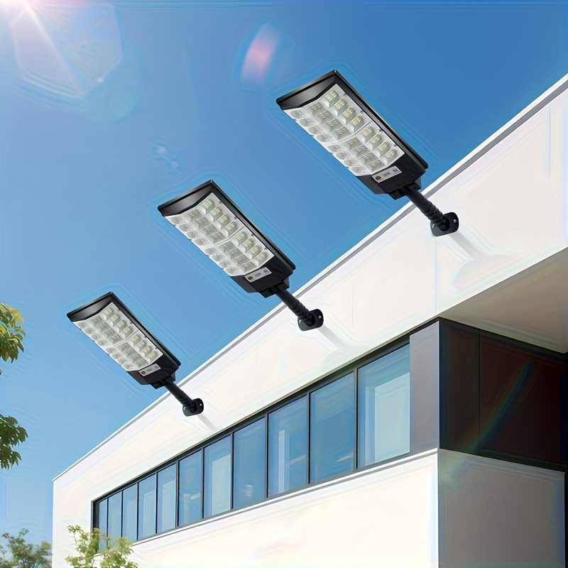 2pcs/1pc - Powerful LED solar outdoor garden lights, outdoor wide-angle lighting fixtures, motion-sensing street lights, with human body sensing and automatic sensing switches - suitable for garden, garage, and camper decoration lighting - Image 15