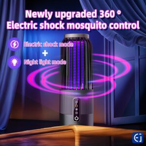 Mosquito Lamps, Mosquito Killers, Night Lights, Electric Mosquito Lamps, Three Adjustable Settings, Smart Timing, Multi-Angle Coverage, Nano Light Wave Mosquito Attraction, Long-Lasting Battery Life, Suitable for Homes, Hotels, Offices, And More