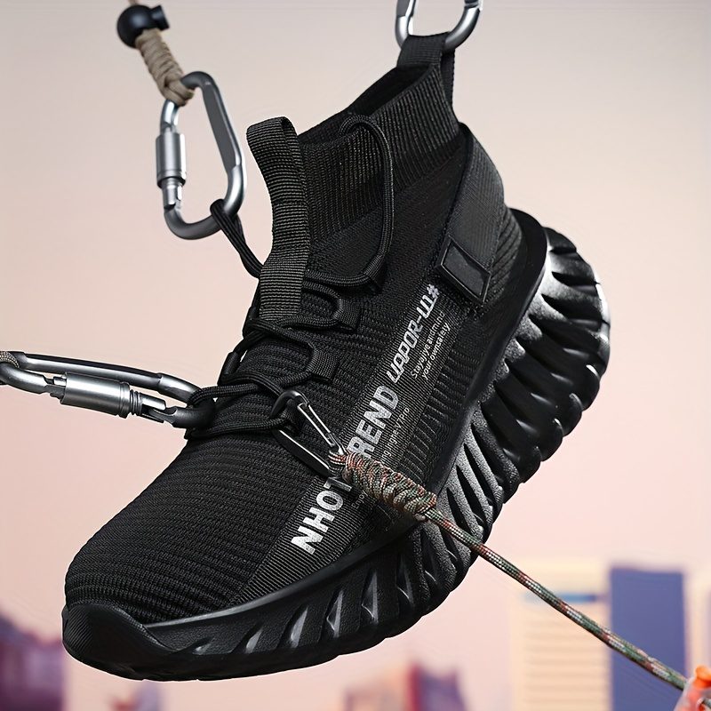 Men's Lightweight Sneakers - Non-Slip MD Sole, Breathable Sneakers for Gym, Running, Walking - All-Day Comfort Slip/resl Closure - Neon Yellow & Black Accent - Casual & Formal Shoes - Durable Lightweight Design for Everyday & Special Events, Outdoor Walking, Sporty Look, Supportive Sole, Versatile Footwear, Fitness Enthusiasts - Image 4