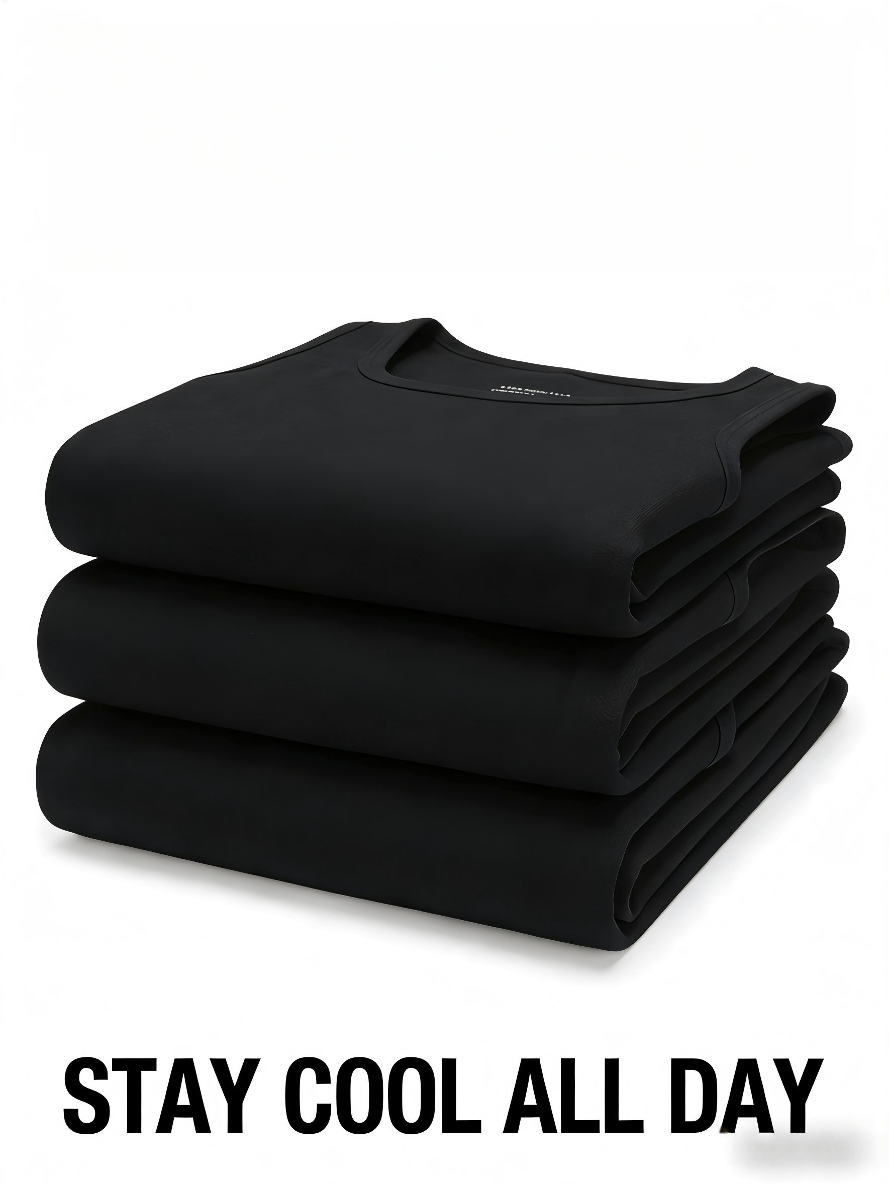 7pcs Men'S Casual Athletic Vests - Fashionable Solid Classic Round Neck Base Layer - Slight Stretch Breathable 100% Fabric - Suitable for Home Leisure - Fitness Running - Strength Training Wear - Image 8