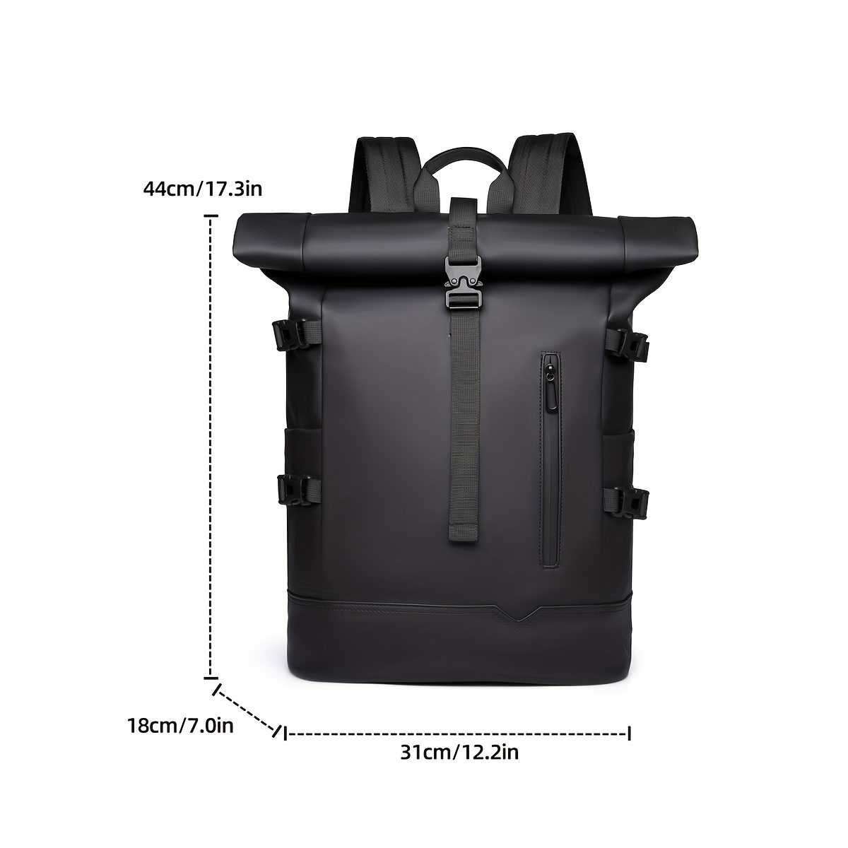 Roll-top Backpack 2025 New Style Women's Backpack, Fashionable and Trendy, Large-capacity Travel Backpack, Commuting Computer Bag for Men - Image 4