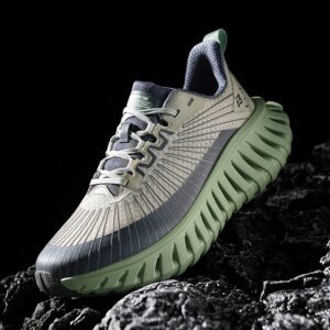 Sneakers, Women's Trail Running Outdoor Road Running Shoes with Stable Support, Breathable, Shock-Absorbing, Lightweight, Soft Sole, Durable, Comfortable, Mesh Upper, Wrapped Fit, Trendy, for Campus and Night Running