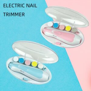 Baby nail clipper, newborn special electric nail file, baby nail scissors, children's safety set for toddlers