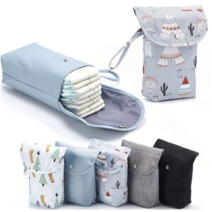 Children's Diaper Storage Bag, Portable Outing Pouch for Diapers, Disposable Diapers, and Cloth Diapers