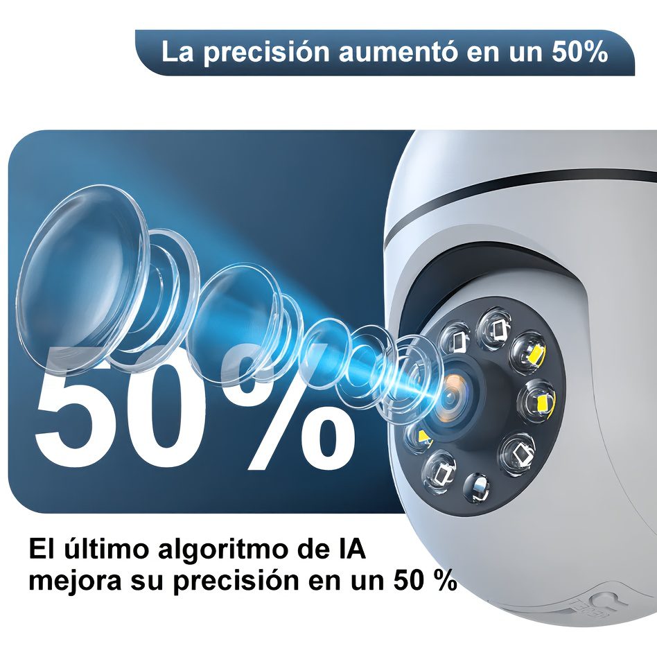 2pcs WiFi Security Camera 360° Panoramic View, PTZ Control, Motion Detection Alerts, Two-Way Audio, Full-Color Night Vision, USB-Powered Indoor/ Surveillance Camera for Home, Office, Store, Garage - Compatible with Smartphone Apps - Image 10