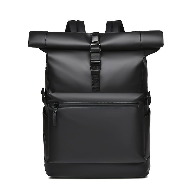 New Functional Style Casual Versatile Single-Shoulder Bag, Large Capacity Solid Color Simple Tote Storage Bag, Business Trip Backpack, Travel Hiking Mountaineering Backpack - Image 3