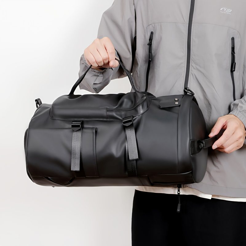 Large Capacity Men'S Backpack, Sports Travel Bag, Gym Tote, Hiking And Trekking Backpack, Cylindrical Shoulder Crossbody Bag - Image 8