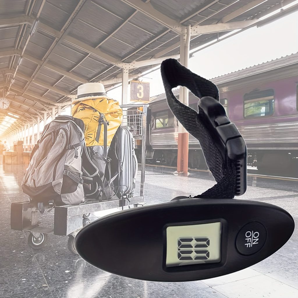 1pc Portable Digital Luggage Scale for Travel, Hanging Baggage Scale, Suitcase Weight Scale up to 40kg, Digital Display, Flexible and Sturdy Strap, Black (Batteries Not Included), Gift for Men and Fathers - Image 7
