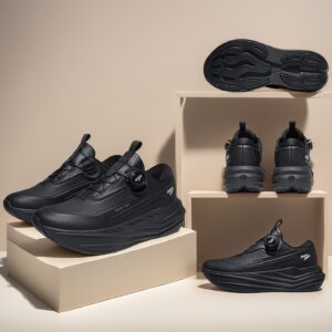 N·HOT Men's Casual Sneakers, Fashionable Thick-Soled Men's Shoes, Men's Outdoor Sneakers, Men's Running Shoes, MD Midsole with High Elasticity and Shock Absorption, Sole for Slip Resistance and Wear Resistance, Seamless Craftsmanship Upper
