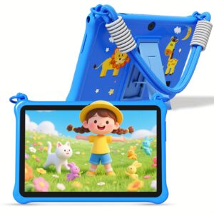 Children's Android 13 Tablet Computer, 7-inch Tablet Computer with Protective Case, 32GB ROM, 4GB (2GB+2GB Expandable) Memory, Quad-core CPU, Supports 1TB Expansion of Micro SD, Dual Cameras, WIFI+, Tablet Computer, Handheld + Stand Design +